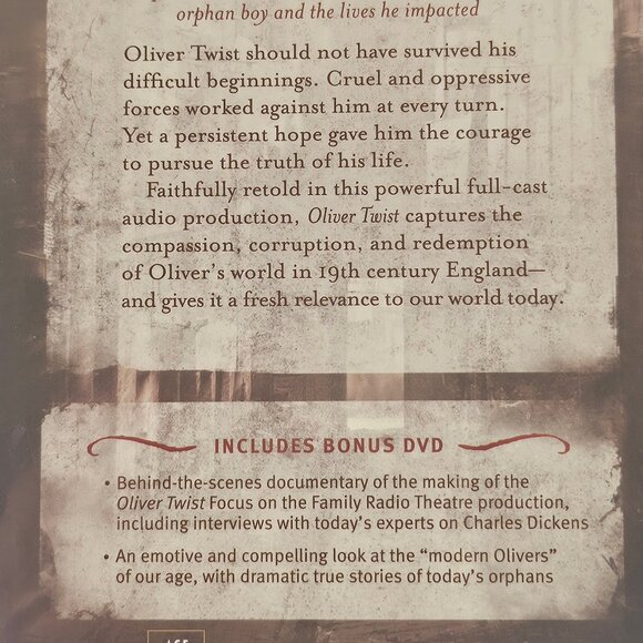 Oliver Twist by Charles Dickens Radio Theater Focus On The Family 5 Disk New - Picture 9 of 12